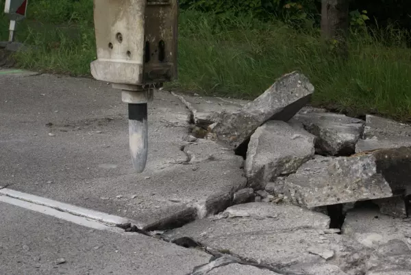 Vervangen van betonplaten